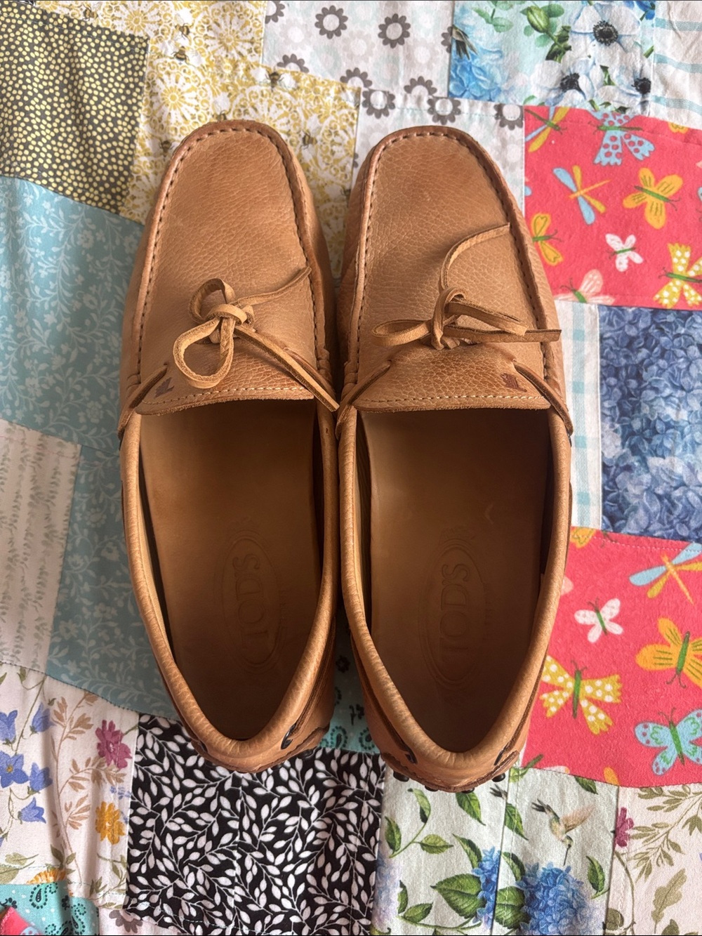 Tod's Gommino Loafers Moc Brown Leather Shoes Made Italy size 7 - Picture 4 of 8